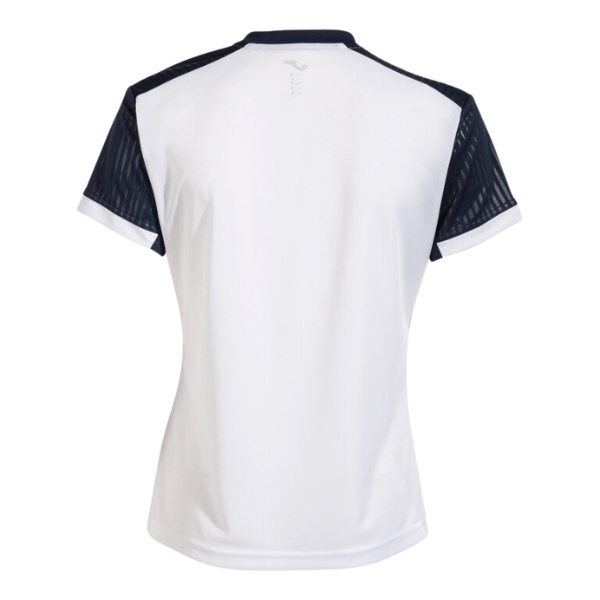 Lansdowne Tennis Club MONTREAL Women's S/S T-Shirt. White/Navy