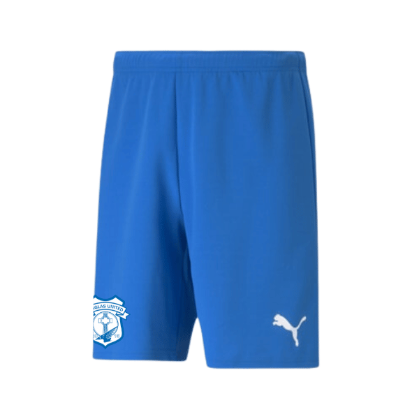 Finglas United Puma Team Rise Shorts - Electric Blue Lemonade